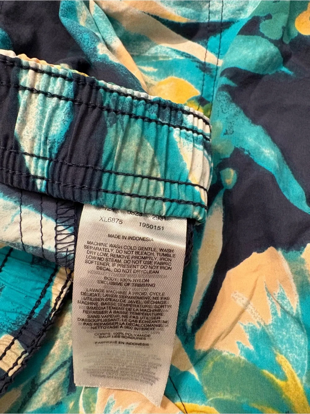 Columbia Blue/Yellow Floral Shorts - 5” inseam